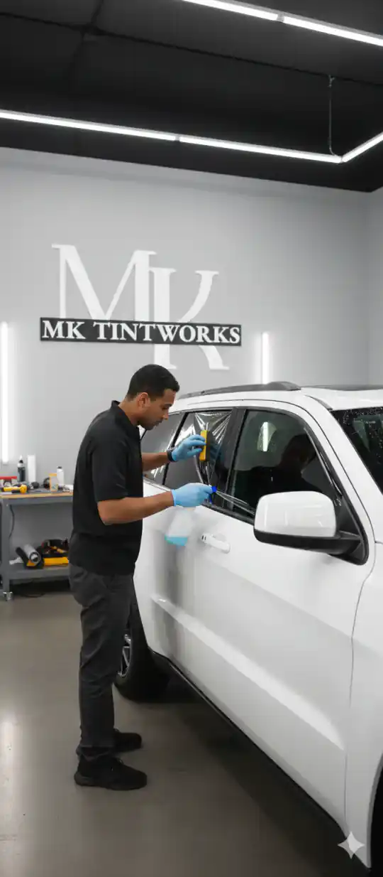 Premium automotive installation visual by MK Tintworks