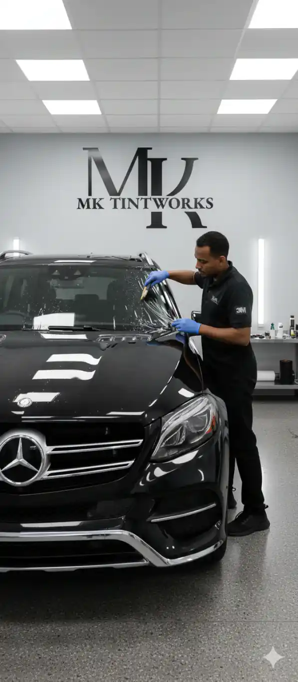 Architectural tinting image for commercial heat control